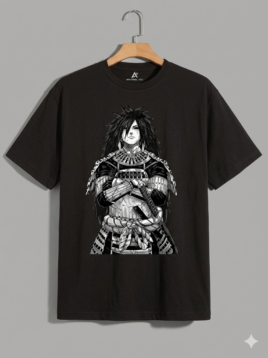 Madara Uchiha Naruto Premium Drop Shoulder T-Shirt – Anime Oversized Streetwear