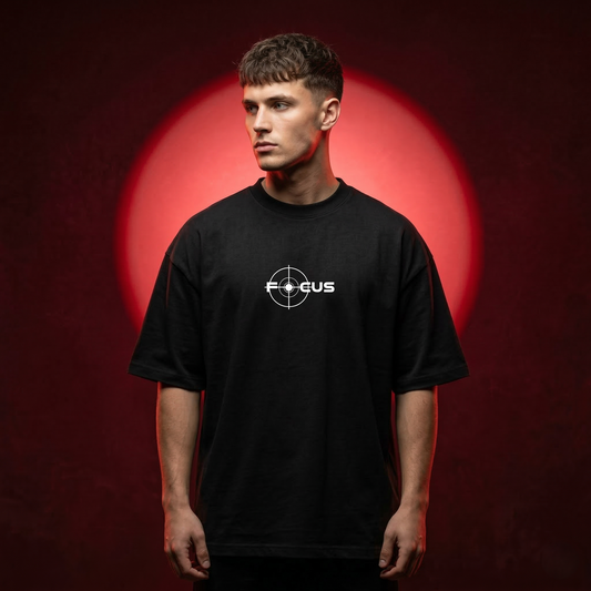 Men's Stylish Premium Drop Shoulder - Black